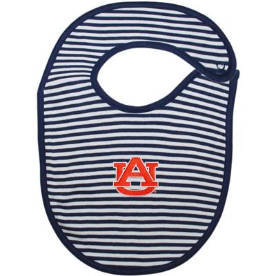 Auburn Striped Infant Bib