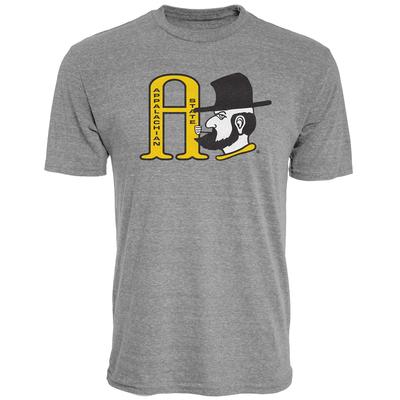 Appalachian State Yosef Block A Short Sleeve Triblend Tee
