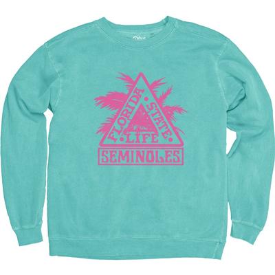 Florida State Blue 84 Vault Delta Life Comfort Colors Crew Sweatshirt