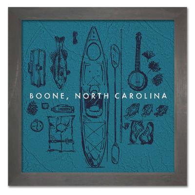 Legacy Boone Wood Framed Sketchy Art
