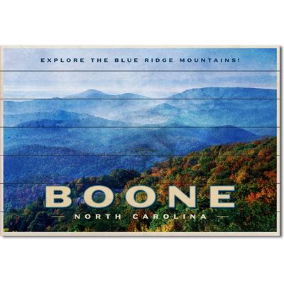 Legacy Boone Postcard Showcase Plank Sign