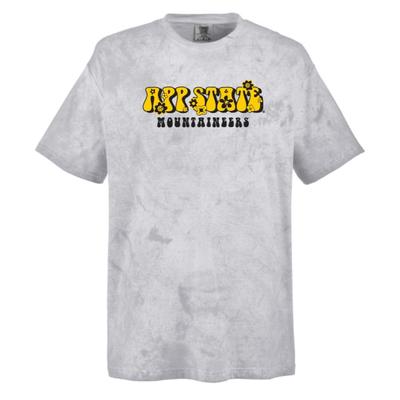 Appalachian State Summit Colorblast Retro Flowers Comfort Colors Tee