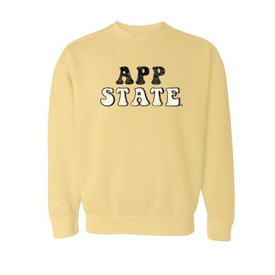 Appalachian State Summit Retro Font Comfort Colors Crew