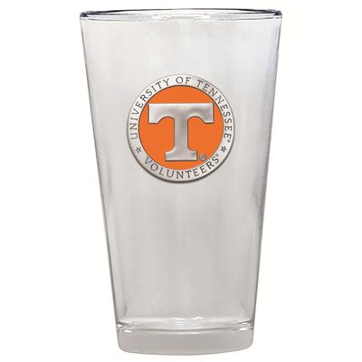 Tennessee Heritage Pewter Orange Emblem Pint Glass