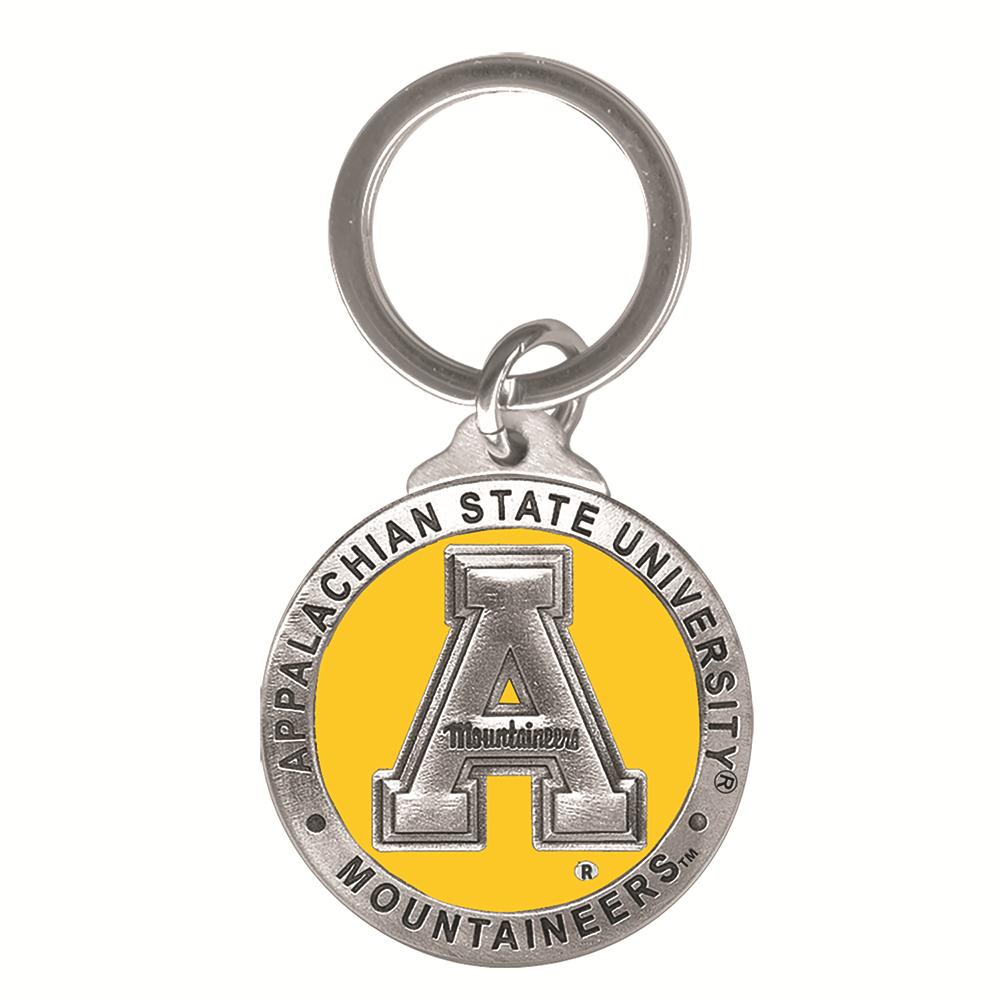 Appalachian State Heritage Pewter Key Chain