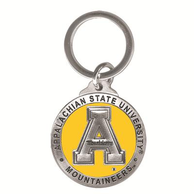 Appalachian State Heritage Pewter Key Chain