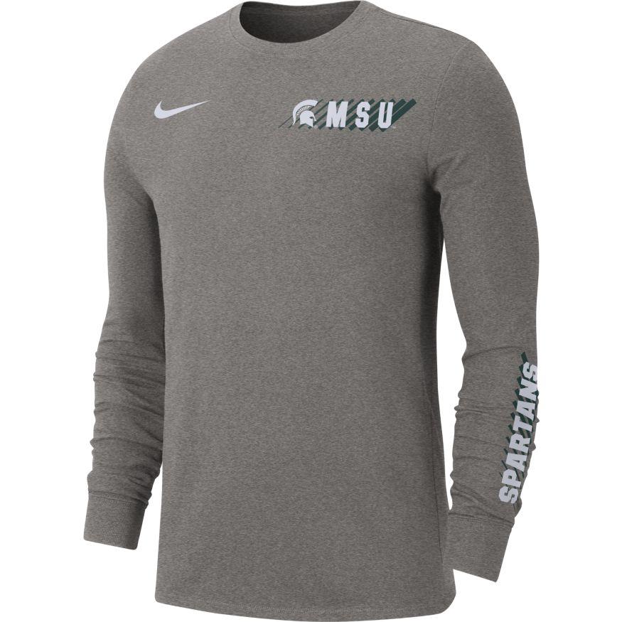 Michigan State Spartans Nike Dri- Fit Long Sleeve T- Shirt