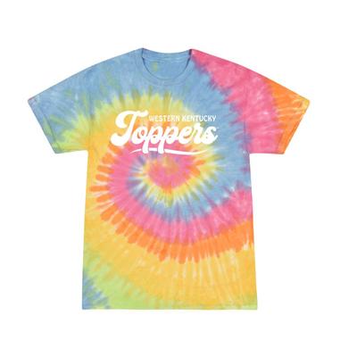 Western Kentucky Summit Spiral Tie Dye Retro Script Short Sleeve Tee