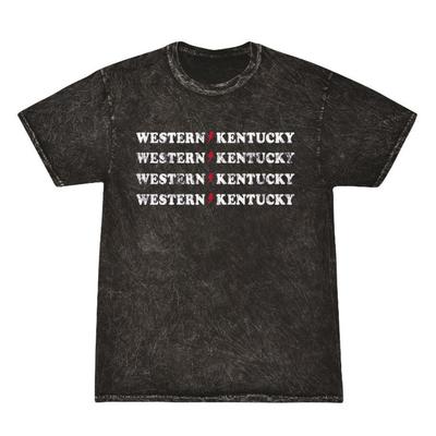 Western Kentucky Summit Rose Mineral Wash BF WKY Rocker Short Sleeve Tee
