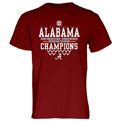 Alabama Basketball 2021 SEC Regular Season Champions Short Sleeve Tee