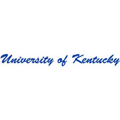 Kentucky Script University of Kentucky Decal 19'