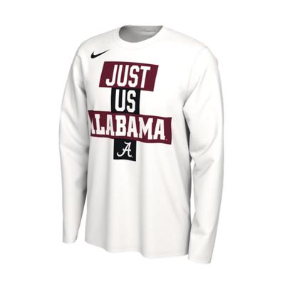 Alabama Nike Men's 2021 Just Us Bench Long Sleeve Shirt