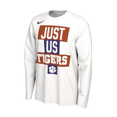 Clemson Nike Men's 2021 Just Us Bench Long Sleeve Shirt