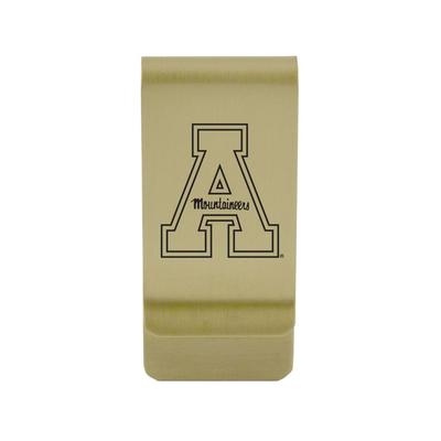 Appalachian State Brushed Gold Money Clip