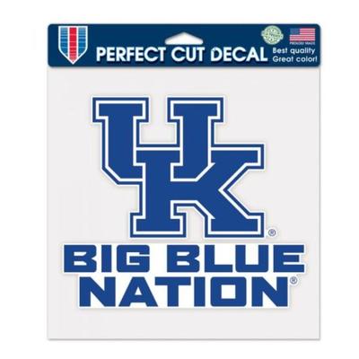 Kentucky UK Big Blue Nation Decal 8 X 8