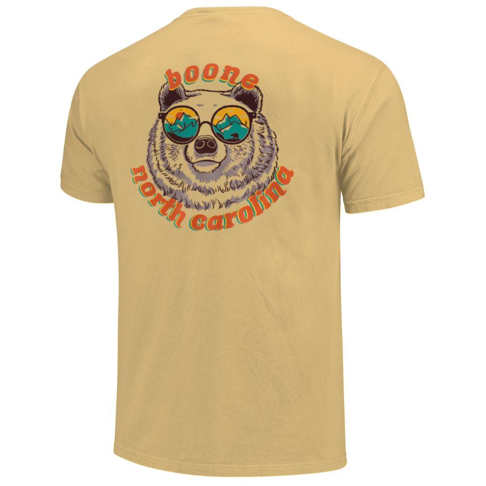 Boone Retro Bear With Glasses Short Sleeve Comfort Colors Tee