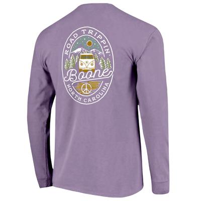 Boone Road Trip Oval Long Sleeve Comfort Colors Tee