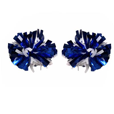 Royal and White Itsy Bitsey 2-Pack Poms