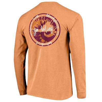 Virginia Tech Comfort Colors State Script L/S T-Shirt
