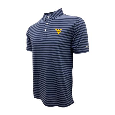West Virginia Nike Golf Men's Player Stripe Polo
