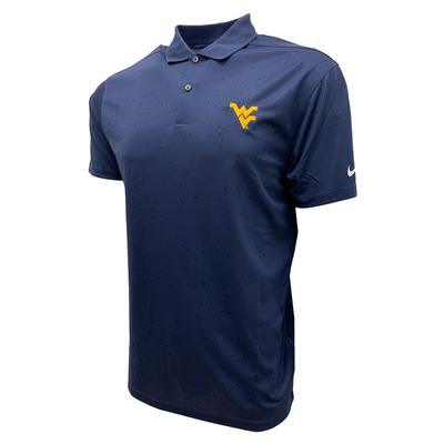West Virginia Nike Golf Men's Victory Micro Print Polo