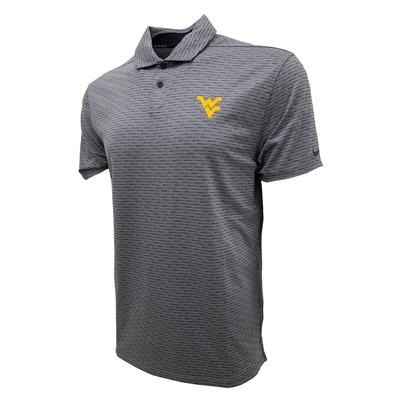 West Virginia Nike Golf Men's Vapor Micro Stripe Polo