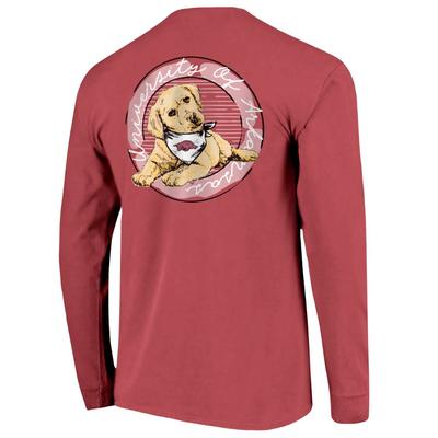 Arkansas Good Dog Comfort Color Women's Long Sleeve Tee