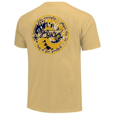 ETSU Circle Tie Dye State Women's Comfort Colors Short Sleeve Tee