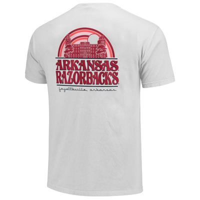 Arkansas Campus Rainbow Comfort Colors Women's Short Sleeve Tee