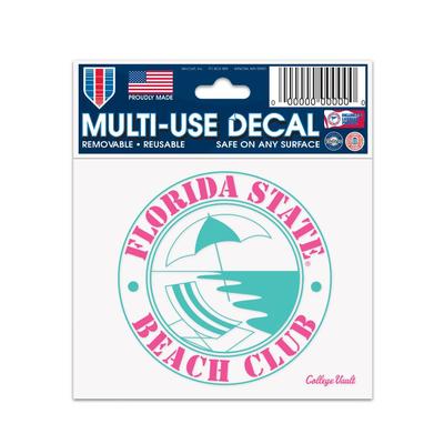 Florida State Beach Club Spring Break Decal