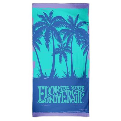 Florida State Palm Tree Beach Towel