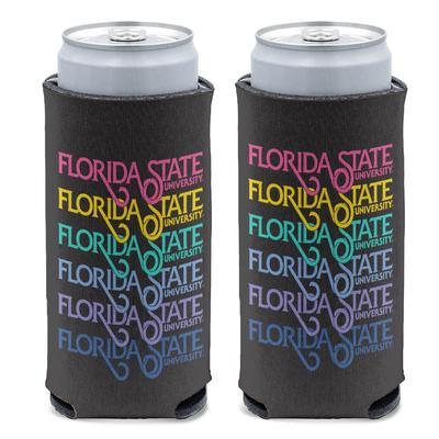 Florida State Retro Script Slim Can Cooler