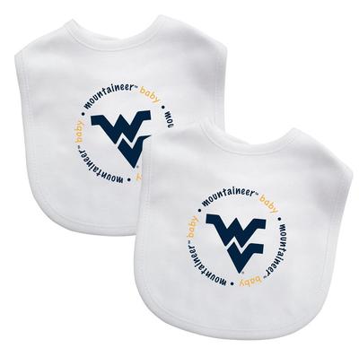 West Virginia 2 Pack Baby Bib