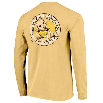 Appalachian State Good Dog Comfort Color Women's Long Sleeve Tee