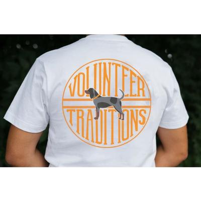 Tennessee Volunteer Traditions Bluetick Stamp White Pocket Tee