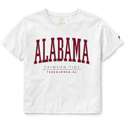 Alabama League Women's Clothesline Crop Tee