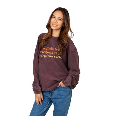 Virginia Tech Chicka-D Repeating Corded Sweatshirt