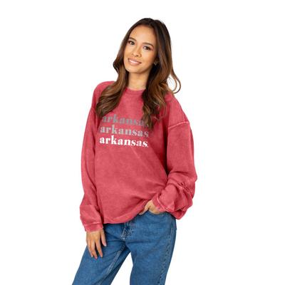 Arkansas Chicka-D Repeating Corded Sweatshirt