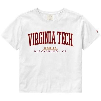Virginia Tech League Women's Clothesline Crop Tee