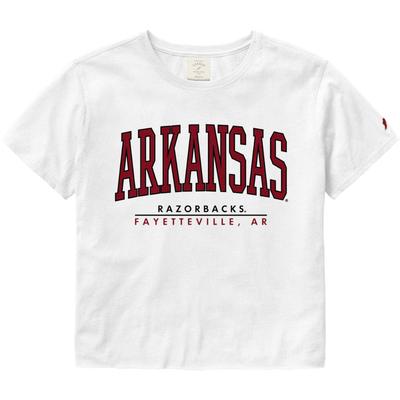 Arkansas League Women's Clothesline Crop Tee