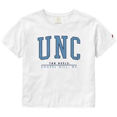 UNC League Women's Clothesline Crop Tee