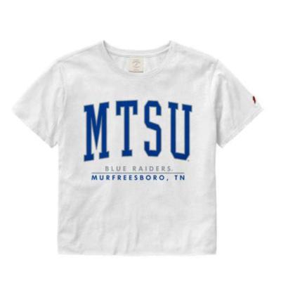 MTSU League Women's Clothesline Crop Tee