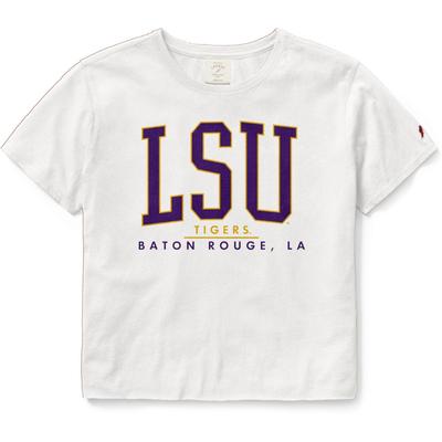 LSU League Women's Clothesline Crop Tee