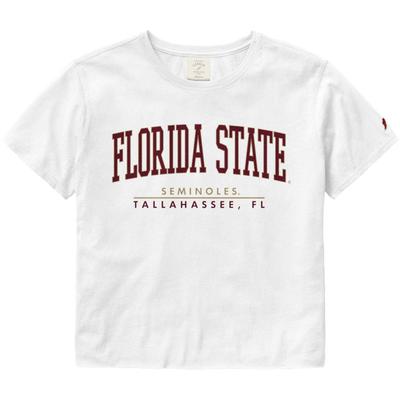 Florida State League Women's Clothesline Crop Tee