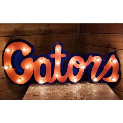 Florida Gators 3D Lit Metal Sign