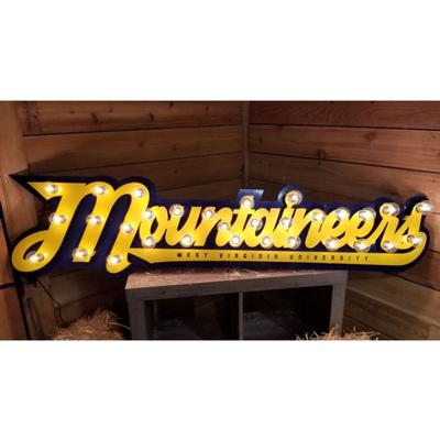 West Virginia 3D Lit Metal Sign