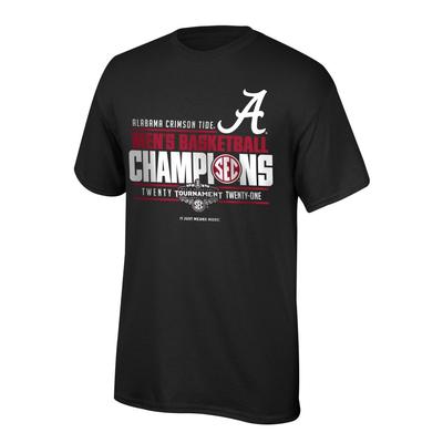 Alabama 2021 SEC Tournament Champions Tee Shirt
