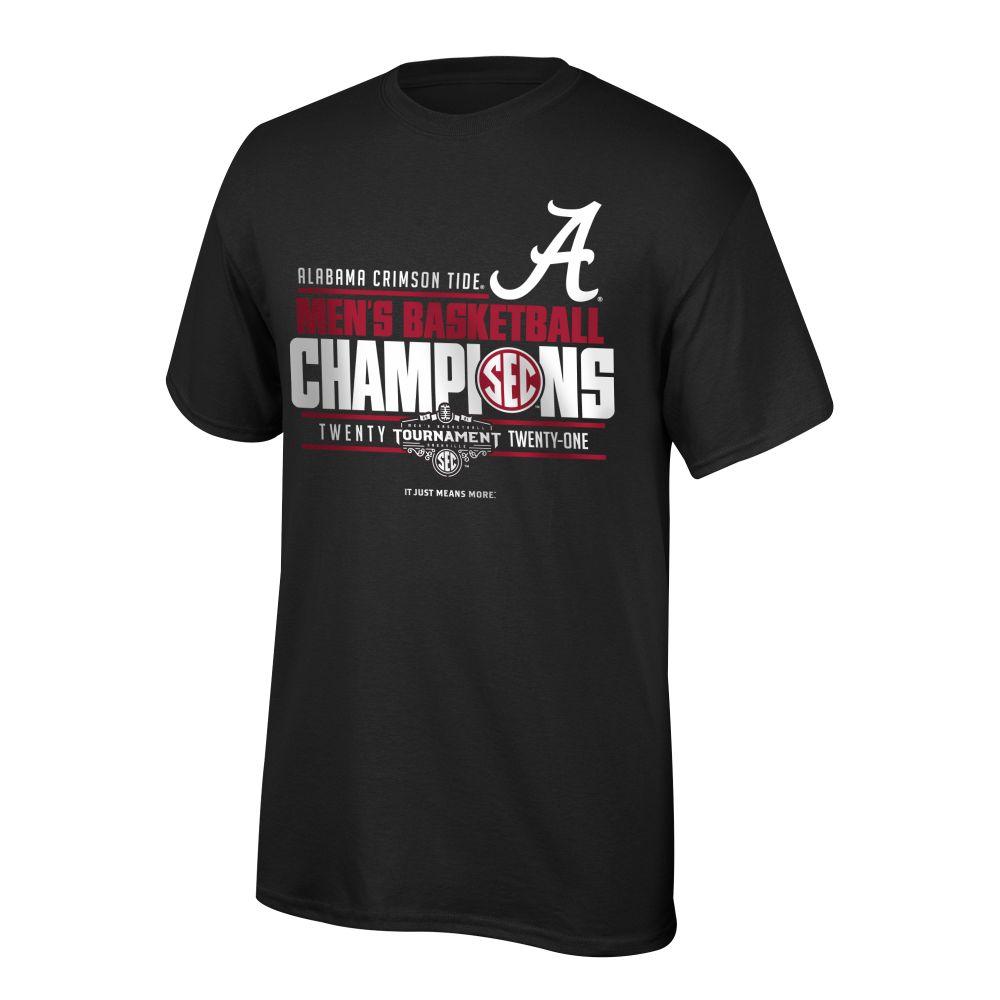 Bama Alabama 2021 SEC Tournament Champions Tee Shirt Alumni Hall
