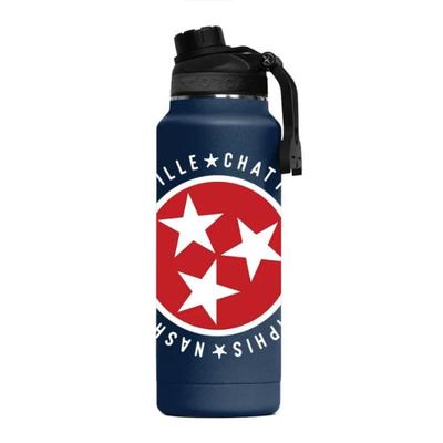 Tennessee Tri Star Cities ORCA Hydra 34 oz Bottle