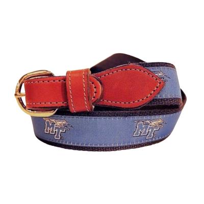 MTSU Belt with Leather Buckle